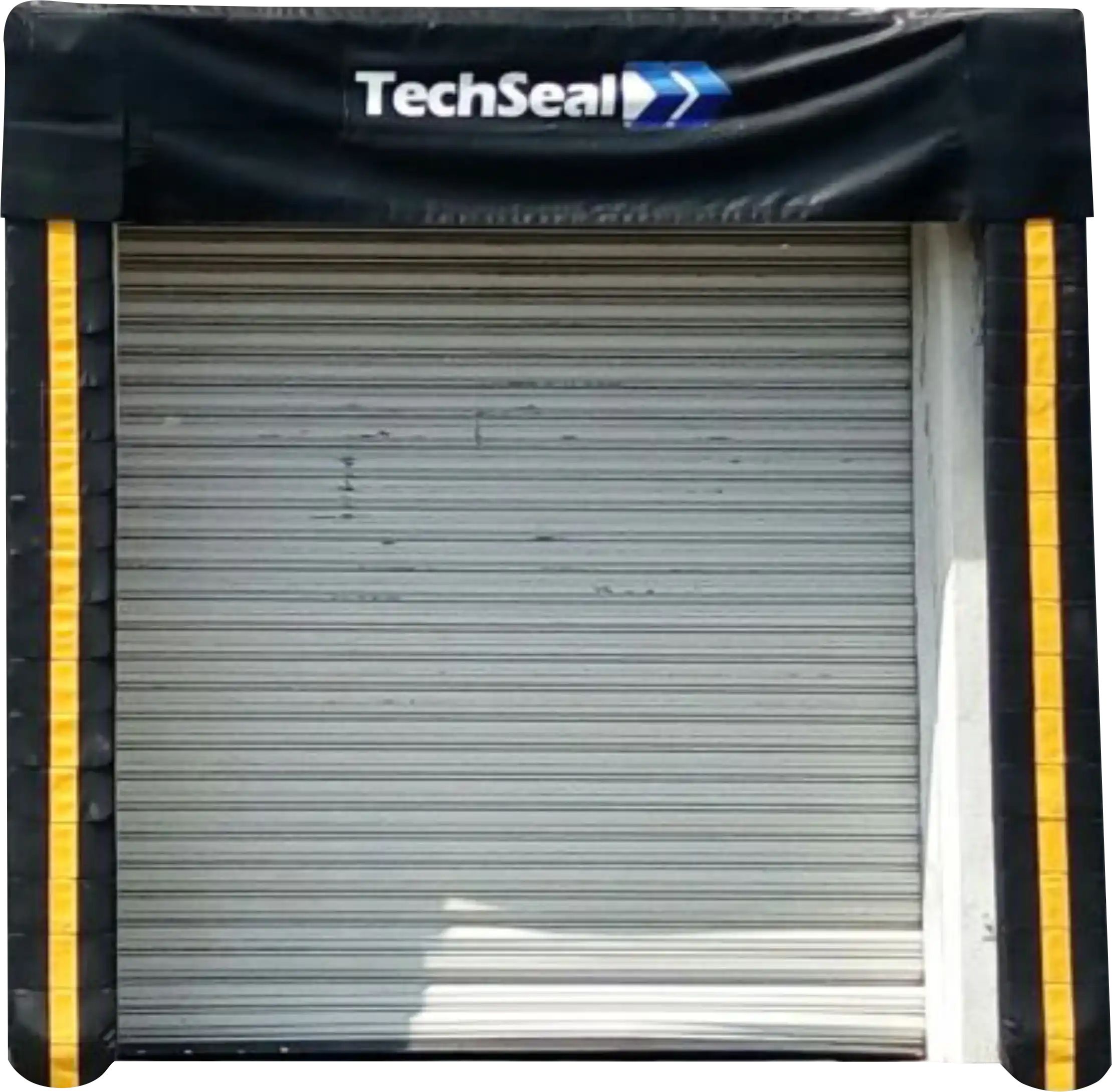 Sello de Andén Cabezal Cortina TCC Techseal - Sistema de sellado adaptable para diferentes alturas de tráiler