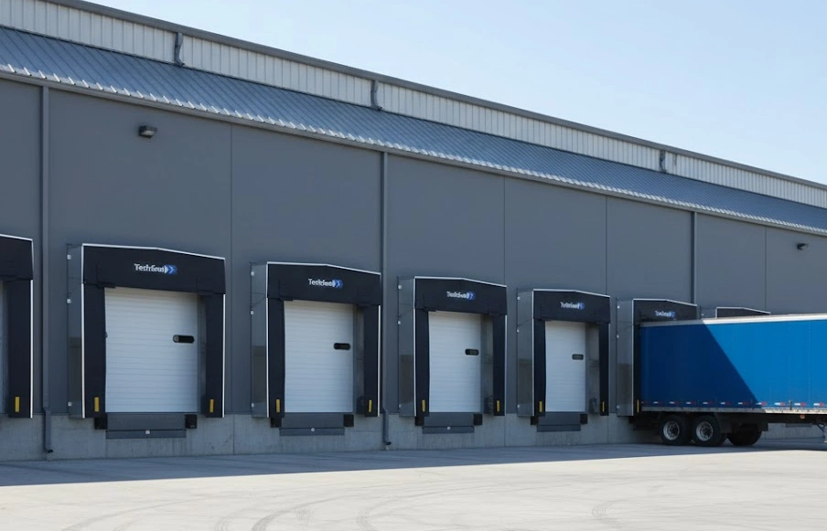 Multiples shelters rigidos en nave industrial